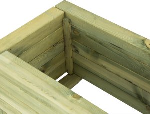 DUŻA DREWNIANA DONICA OGRODOWA IMPREGNAT 80X47X37,5 CM 3