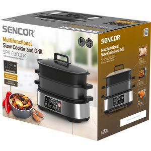 SPR 6300BK 3w1 Wolnowar/ Grill / Parowar 2