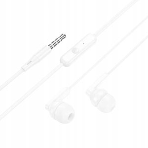 Słuchawki przewodowe douszne Jack 3,5 mm Hoco M121 białe 2