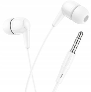 Słuchawki przewodowe douszne Jack 3,5 mm Hoco M97 białe 2