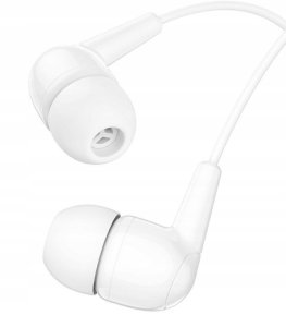 Słuchawki przewodowe douszne Jack 3,5 mm Hoco M97 białe 4
