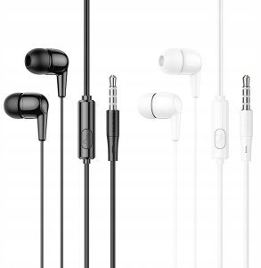 Słuchawki przewodowe douszne Jack 3,5 mm Hoco M97 białe 5