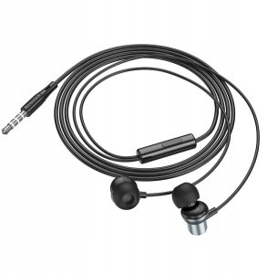 Słuchawki Hoco Słuchawki przewodowe douszne Jack 3,5 mm M110 szare 3