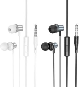 Słuchawki Hoco Słuchawki przewodowe douszne Jack 3,5 mm M110 szare 4
