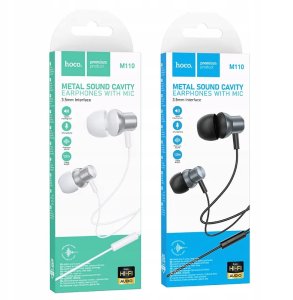 Słuchawki Hoco Słuchawki przewodowe douszne Jack 3,5 mm M110 szare 7