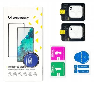 Czarne szkło na aparat Wozinsky Full Camera Glass na Samsung Galaxy Z Flip 7, zestaw 2 sztuk 3