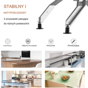 Krajalnica do warzyw ręczna stalowa do ziemniaków cebuli frytek 4