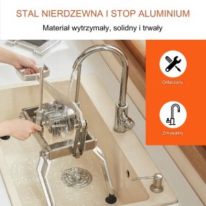 Krajalnica do warzyw ręczna stalowa do ziemniaków cebuli frytek 6