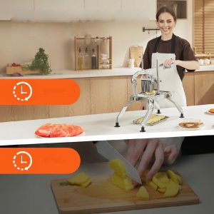 Krajalnica do warzyw ręczna stalowa do ziemniaków cebuli frytek 8