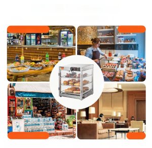 Witryna grzewcza pogrzewacz do żywności 3-poziomy 800W 11