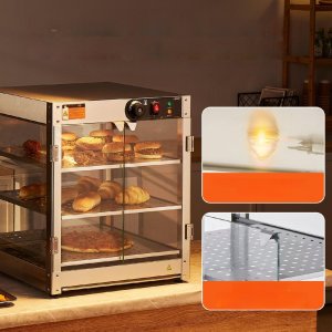 Witryna grzewcza pogrzewacz do żywności 3-poziomy 800W 10