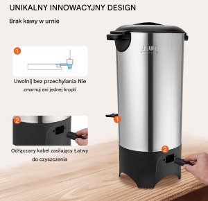 WARNIK do wody PODGRZEWACZ do kawy herbaty 7,4 l 5