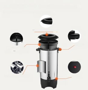 WARNIK do wody PODGRZEWACZ do kawy herbaty 7,4 l 10