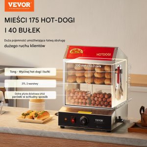 Podgrzewacz witryna grzewcza do Hot Dogów parówek bułek 27 L 2