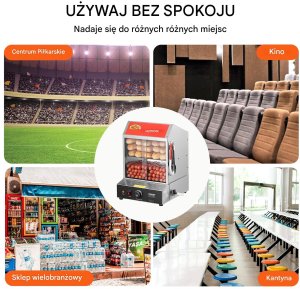 Podgrzewacz witryna grzewcza do Hot Dogów parówek bułek 27 L 6