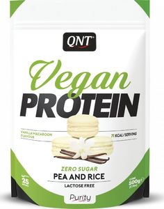 QNT QNT Vegan Protein 500g / waniliowe makaroniki - QNT/029#WAMAK 1