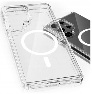 Etui Armor MagCase do Samsung S24 Ultra MagSafe przezroczyste 3