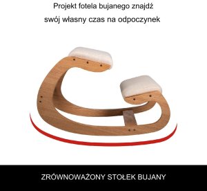 Klęcznik klękosiad krzesło biurowe ergonomiczne fotel biurowy biały dąd 6