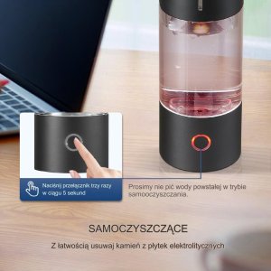 Generator wody wodorowej Jonizator wody 230ml 5