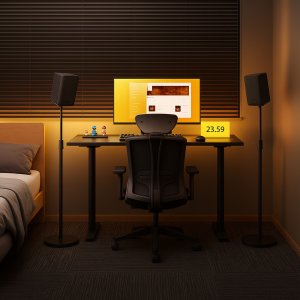 MOZOS MSS5-SET v2 STATYWY STOJAKI POD GŁOŚNIKI 2 SZT 2