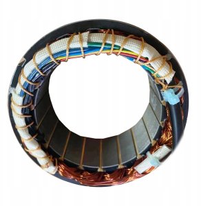 Rękawice ochronne poliestrowe r. 10 /latex biało-niebieskie/ (12/240) 5