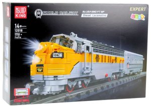 LeanToys Klocki Konstrukcyjne Pociąg Szaro-Żółty Zdalnie Sterowany RC 1751 el. LEAN Toys 4