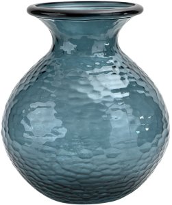 Wazon szklany 33 cm niebieski Paradise San Miguel recykling 2