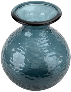 Wazon szklany 33 cm niebieski Paradise San Miguel recykling 3