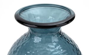 Wazon szklany 33 cm niebieski Paradise San Miguel recykling 4