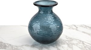 Wazon szklany 33 cm niebieski Paradise San Miguel recykling 7