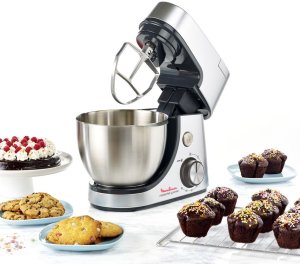 Moulinex QA519D robot kuchenny 1100 W 4,6 l Srebrny Wbudowane wagi 5