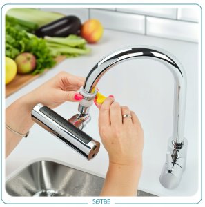 Przedłużka do baterii kuchennej kranu obrotowa perlator 4 funkcje SOTBE 14