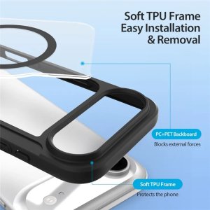 Etui Dux Ducis Skin X Pro na iPhone 17 Air z portfelem, kompatybilne z MagSafe - czarne 3