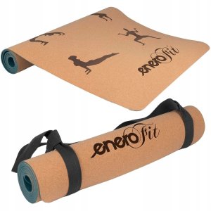 KORKOWA MATA DO ĆWICZEŃ JOGI 183x61x0.4CM ENERO FIT 2