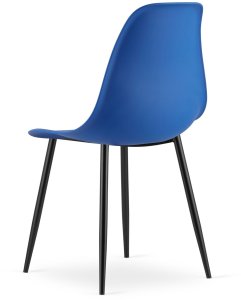 Krzesło WAT niebieskie / nogi czarne x 1 4