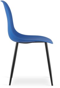 Krzesło WAT niebieskie / nogi czarne x 1 5