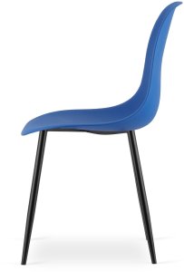 Krzesło WAT niebieskie / nogi czarne x 2 4