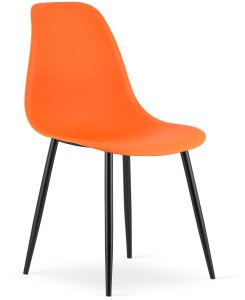 Krzesło WAT pomarańcz / nogi czarne x 3 2