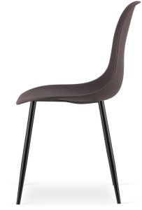 Krzesło WAT kawa / nogi czarne x 2 4