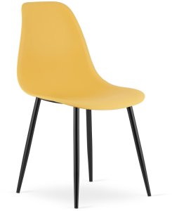 Krzesło WAT musztarda / nogi czarne x 2 2