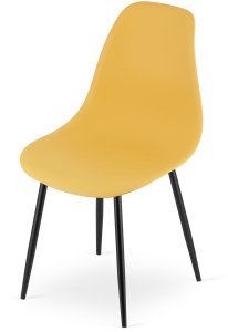 Krzesło WAT musztarda / nogi czarne x 2 3