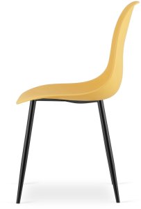 Krzesło WAT musztarda / nogi czarne x 2 4