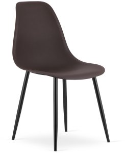 Krzesło WAT kawa / nogi czarne x 3 2