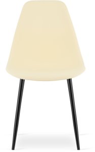 Krzesło WAT kremowe / nogi czarne x 3 7