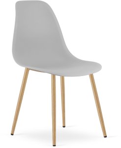 Krzesło WAT szare / nogi naturalne x 2 2