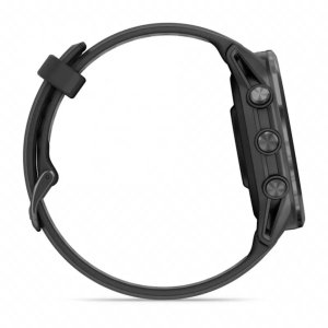 Garmin Forerunner® 970 Carbon Grey DLC Titanium with Black Case and Black/Translucent Whitestone Band 4