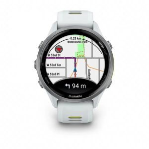 Garmin Forerunner® 970 Titanium with Whitestone Case and Whitestone/Translucent Amp Yellow Band 7