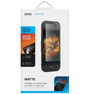 Szklo hartowane UNIQ Optix Matte do       Nintendo Switch 2 matowe 3