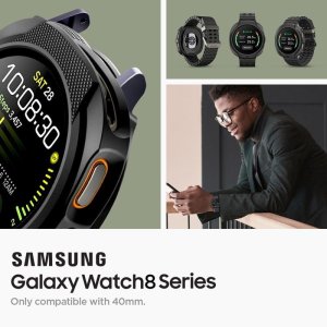 OBUDOWA SPIGEN DO SAMSUNG GALAXY WATCH 8 40 mm, Czarne Etui, Nakładka 9