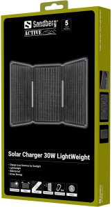 Ładowarka solarna Sandberg SANDBERG Solar Charger 30W LightWeight 6